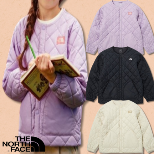 NJ3NP02 노스페이스 키즈 스쿨데이 히트 가디건 라벤다