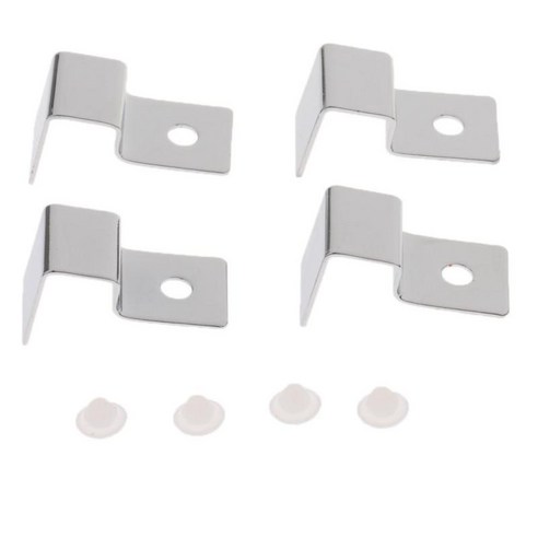 수족관 물고기 탱크에 대한 4pcs 내구성 클리어 클립 뚜껑 클램프 유리 커버 지원 홀더, 실버, 12MM