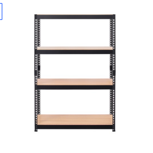 스피드랙 V2 선반 4단 1200 x 400 x 1200 mm, 블랙(앵글)