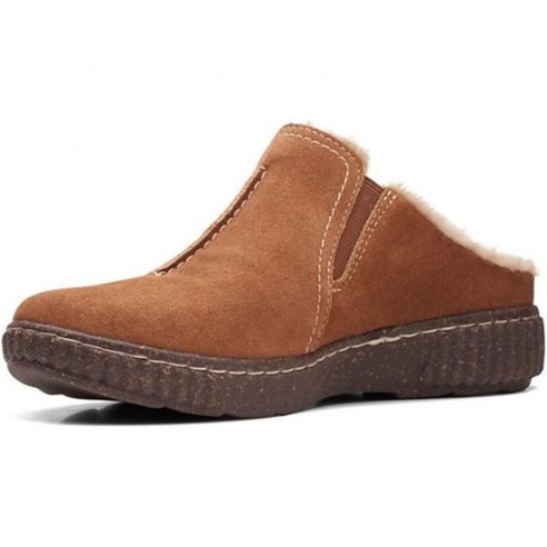 Clarks 여성용 Reileigh Bay 슬라이드 샌들 시나몬 가죽 클락스러거 14 클락스 여성 캐롤라인 스텝 클로그