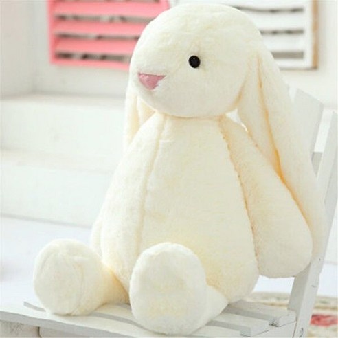 젤리캣 애착인형 JELLYCAT Jellycats 토끼 봉제 장난감 부드러운 만화 동물 귀, 6.White 56cm