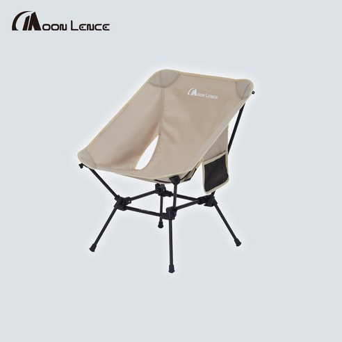 Moon Lence 컴팩트 포터블 경량 폴딩체어 1P, 1개, 크림
