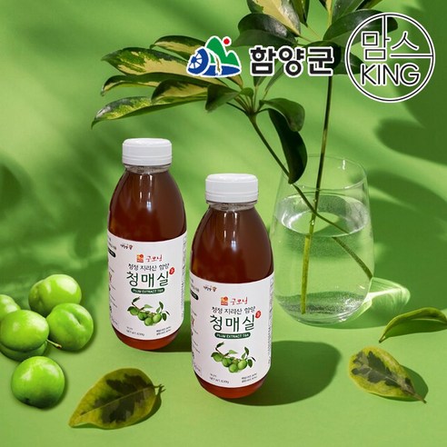 [함양군]운림농원 지리산 매실로 만든 매실액 매실액기스 매실청630gX2개, 10개, 630ml