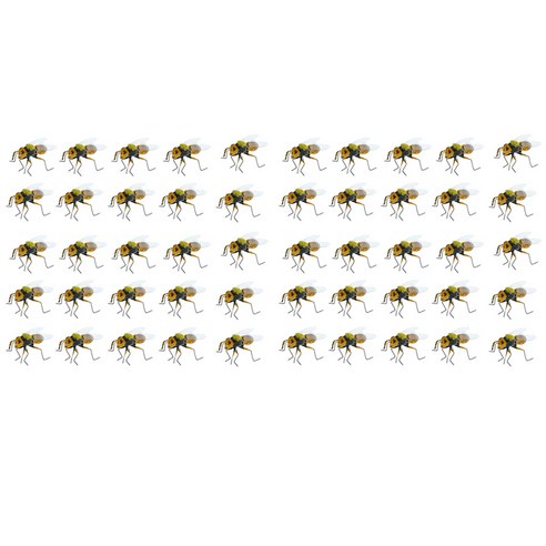 THE VEDO SHOP 50 조각 현실적인 꿀벌 곤충 냄비 옷걸이 냉장고 자석 홈 정원 장식, 5x3cm, 클레이, 옐로우