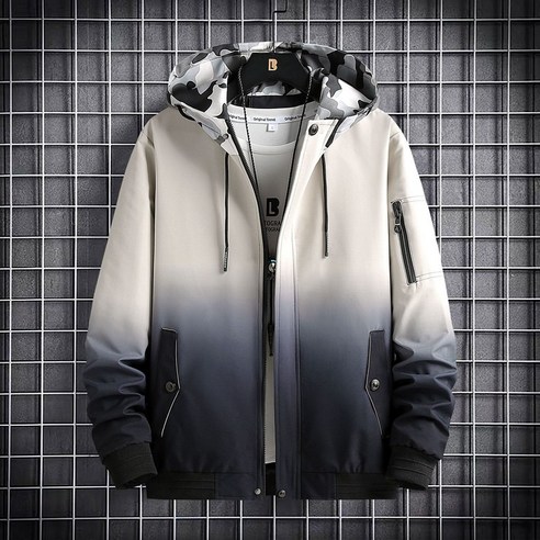 ANKRIC 남자 재킷 코트 뉴 빅사이즈 남성 코트 가을겨울 두툼 카고 상의 뚱보 러쉬업 남성 캐주얼 자켓