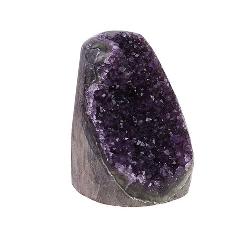 Decdeal 진한 자주색 자수정 지 오드 자연 수정 같은 클러스터 치유 석, Dark purple