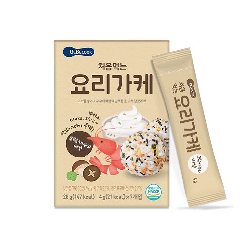 베베쿡 처음먹는 요리가케, 콩고기와 다시마, 28g, 1개