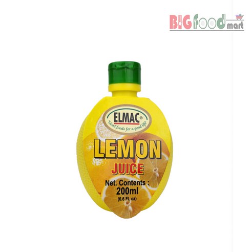 ELMAC 레몬주스 200g, 200ml, 3개