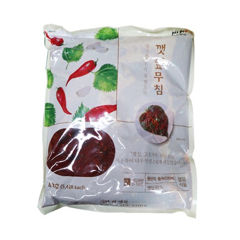 반찬단지 양념깻잎무침4kg, 4kg, 4개