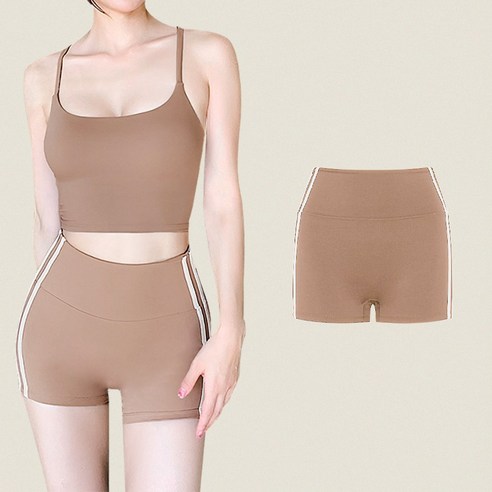 [뮤즈마인] 델핀 더블라인 숏팬츠 - 4컬러 필라테스 요가복 헬스복 폴웨어 하의 반바지 3부 바이커쇼츠 폴댄스