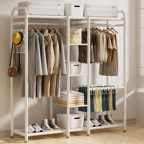 Kleeno 2단 철제 행거로 좁은 공간도 효율적인 드레스룸으로!