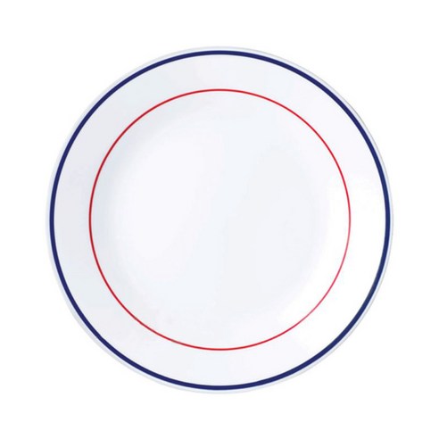 식탁에 피어나는 아름다운 조화, ****** 청홍 원형접시