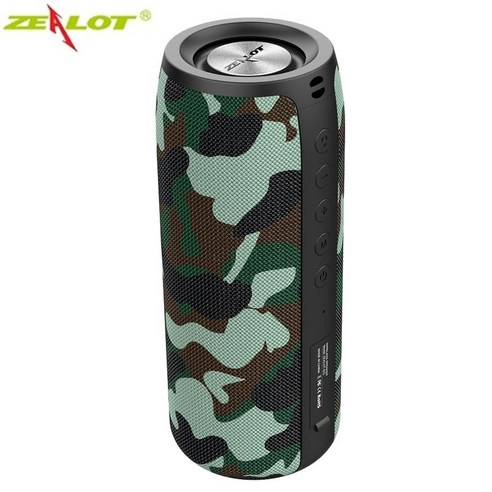 [FNJ] Zealot 강력한 블루투스 스피커베이스 무선 휴대용 서브 우퍼 방수 사운드 박스 지원 Tf Tws Usb 플래시 드라이브, S51-RainforestCamou, 하나