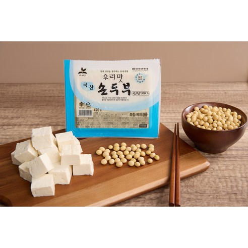 야베스식품 [건강한모] 국산콩 맷돌방식 손두부, 420g, 3개 - 기타두부 | 쿠팡