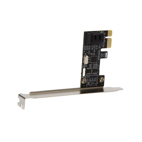 PCI-E to sata3.0 라이저 카드 2xsata3.0 확장 카드 6GB / S 어댑터 카드 데스크탑 용 SATA PCI E 어댑터, 보여진 바와 같이, 하나