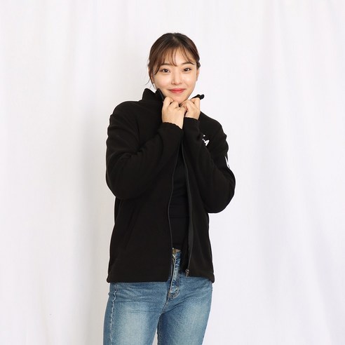 ROKA 로카후리스 남녀공용 자수태극기 폴라 자켓: 따뜻하고 세련된 겨울 패션