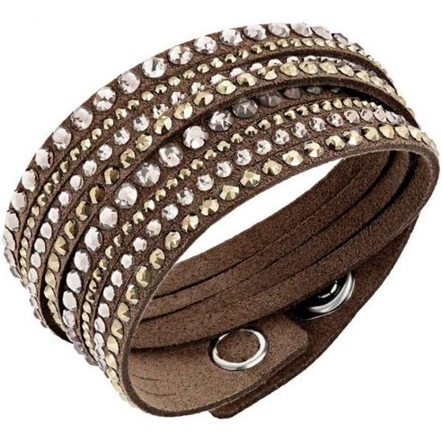 미국 스와로브스키 팔찌 SWAROVSKI Slake Brown Deluxe Bracelet 230169, 1개