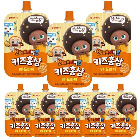 브레드이발소홍삼 브레드이발소홍삼 어린이홍삼 배도라지 100ml 10입 3박스 어린이음료