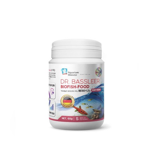 닥터베슬러 바이오피쉬 푸드 베이비나노 S 60g, 1개