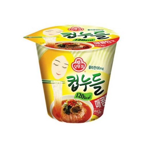 오뚜기 컵누들 매콤한맛 37.8g, 12개