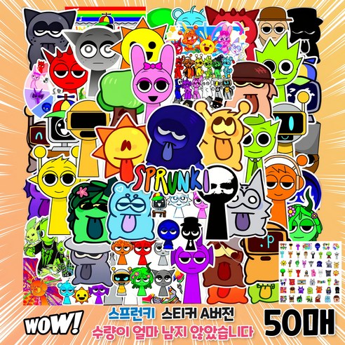 [BEST] 애니메이션 캐릭터 스티커 노트북 여행가방 소품, 1개, 스프런키 A버전