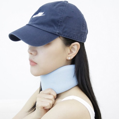 의사책 BN-011 목부목 보호대 소프트칼라 1등급신고 의료기기, 1개, 블루