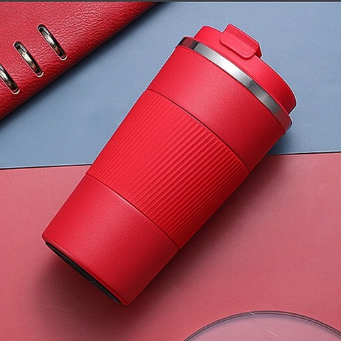 [XIG] 380ml/510ml 스테인레스 스틸 커피 보온병 머그잔 휴대용 자동차 진공 플라스크 여행 열 컵 물병 Thermocup 선물용, red_380ml