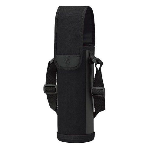 조지루시 보온병 텀블러 파우치 블랙 MCCA03BA 직경 7-7.5cm 높이 23-23.5cm, 1개