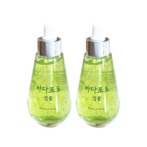 BEST) [정품] 산뜻 쫀쫀 피부과 시술 후 모공 앰플 마미케어 바다포도 앰플 미백 주름개선, 2개, 50ml