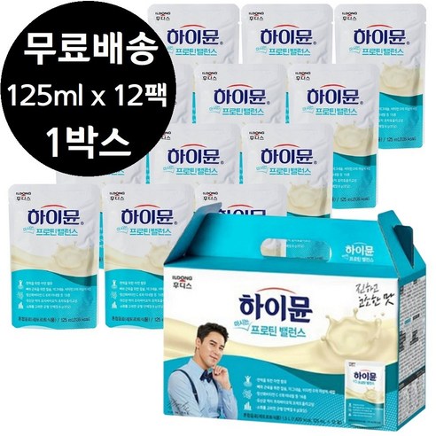 마시는 하이뮨 프로틴 밸런스 드링크 125ml x 12팩, 5개