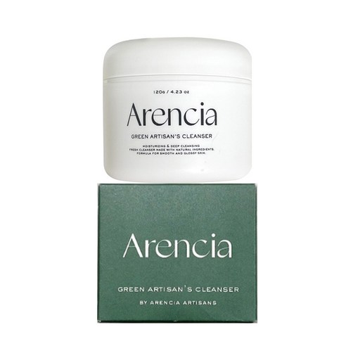 [본사정품]아렌시아 아르티장 그린 떡솝 클렌저 단품 (120g + 랜덤샘플)Arencia, 120g, 1개