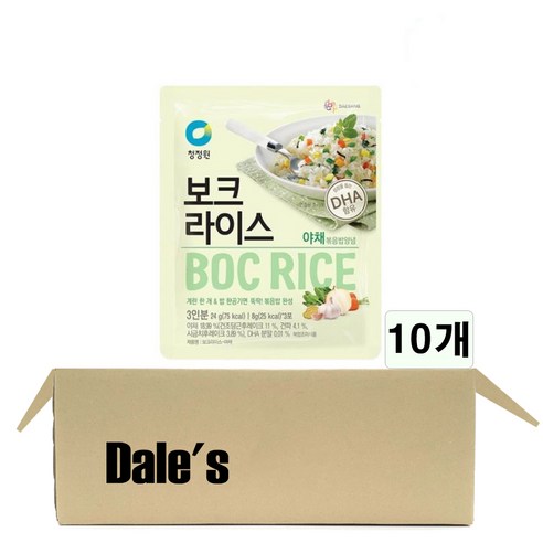 데일즈 기획 대상 청정원 보크라이스 야채 볶음밥 양념, 24g, 10개