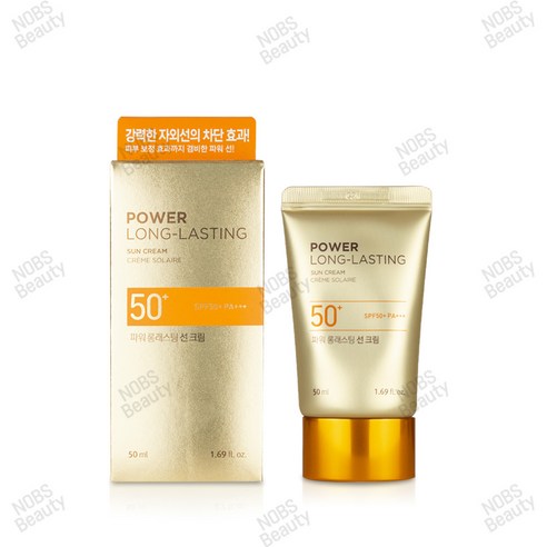 더페이스샵 파워 워터프루프 롱래스팅 선크림 50ml SPF50+ PA+++, [1개입]