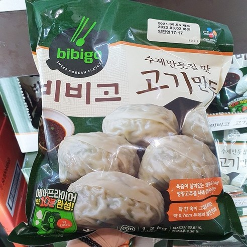 (냉동)비비고 수제(진한)고기만두, 400g, 6개