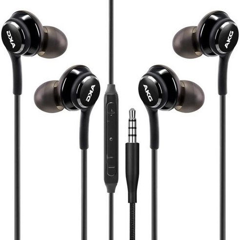 삼성 갤럭시 S10 S10E S8 S9 노트9 A31 A71 13.5mm 마이크와 볼륨 버튼이 있는 AKG 유선 이어버드 헤드폰 디자인 블랙, M_3.5MM