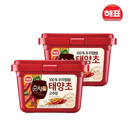 순창궁 우리햅쌀 태양초 고추장, 500g, 2개