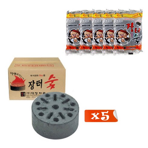 대명 장터숯 착화탄, 5개