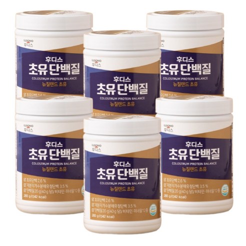 일동후디스 초유 단백질 280g 6개 (6통)