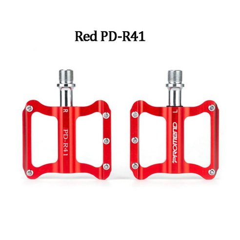 자전거 페달 액세서리 초경량 MTB 자전거 페달 CNC DU 베어링 방수 사이클링 페달, Red R41