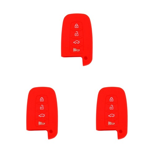 뽀마 실리콘 케이스, 레드3p, B06 4버튼 아반떼HD