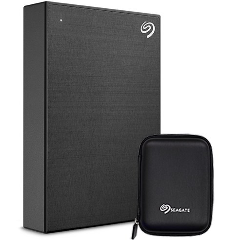 씨게이트 ONE TOUCH HDD 외장하드 + 파우치, Black, 5TB