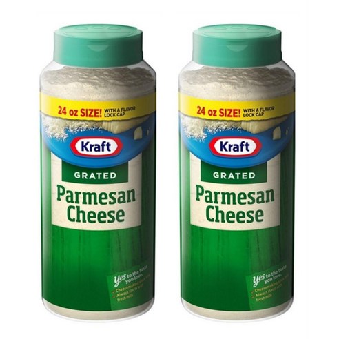 Kraft 100% Grated Parmesan Cheese Shaker 크래프트 100% 강판 파마산 치즈 셰이커 680g 2팩
