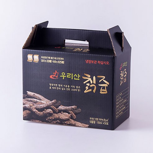 [하정식품] 국내산 100% 자연산 무첨가 생칡즙, 50개, 110ml