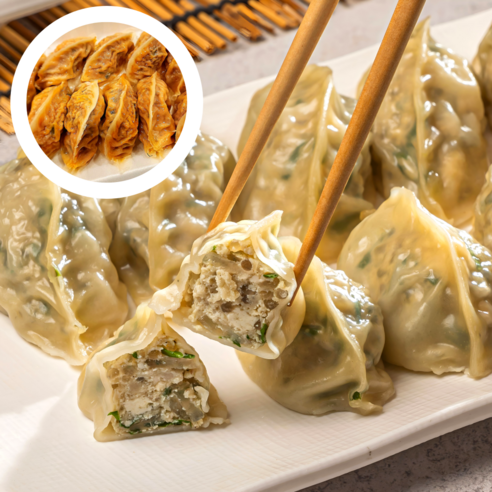 청주 만두맛집 우아한만두 고기만두 김치만두 매운만두, 350g, 3개 - 교자만두 | 쿠팡