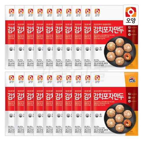 [먹고사는이야기] 사조오양 김치포자만두 180g 렌지만두, 180g, 20개