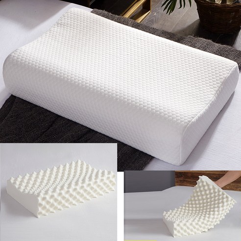 라텍스 베개 태국 수입 자궁 경부 척추 보호, 【1개장】물 큐브-스파이크【40*60cm】