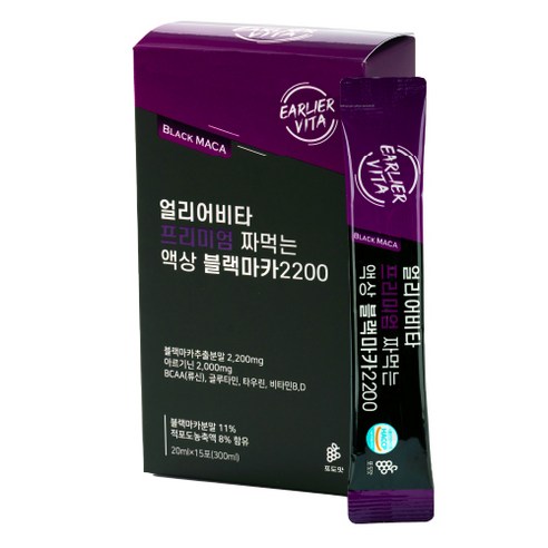 얼리어비타 프리미엄 짜먹는 액상 블랙마카 2200 15p, 300ml, 1개