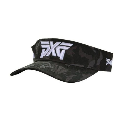 PXG Fairway 카모 스포츠 바이저 블랙(사이즈조절가능), 색상:블랙 / 사이즈:FREE