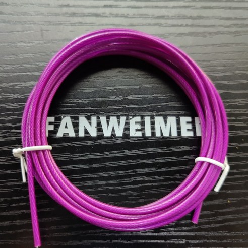 빠른 속도 2.5mm 직경 3M 점프 스킵 로프 RPM 모양 알루미늄 피트니스 도구 볼 베어링 포함, {"크기":"하나"}, 파란