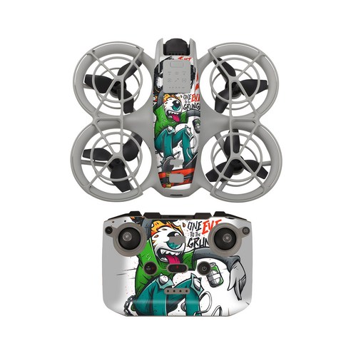 써니라이프 DJI 네오 컬러플 스킨 드론+컨트롤러 스티커 드론악세사리(드론 미포함), 1세트, Grunge Eye